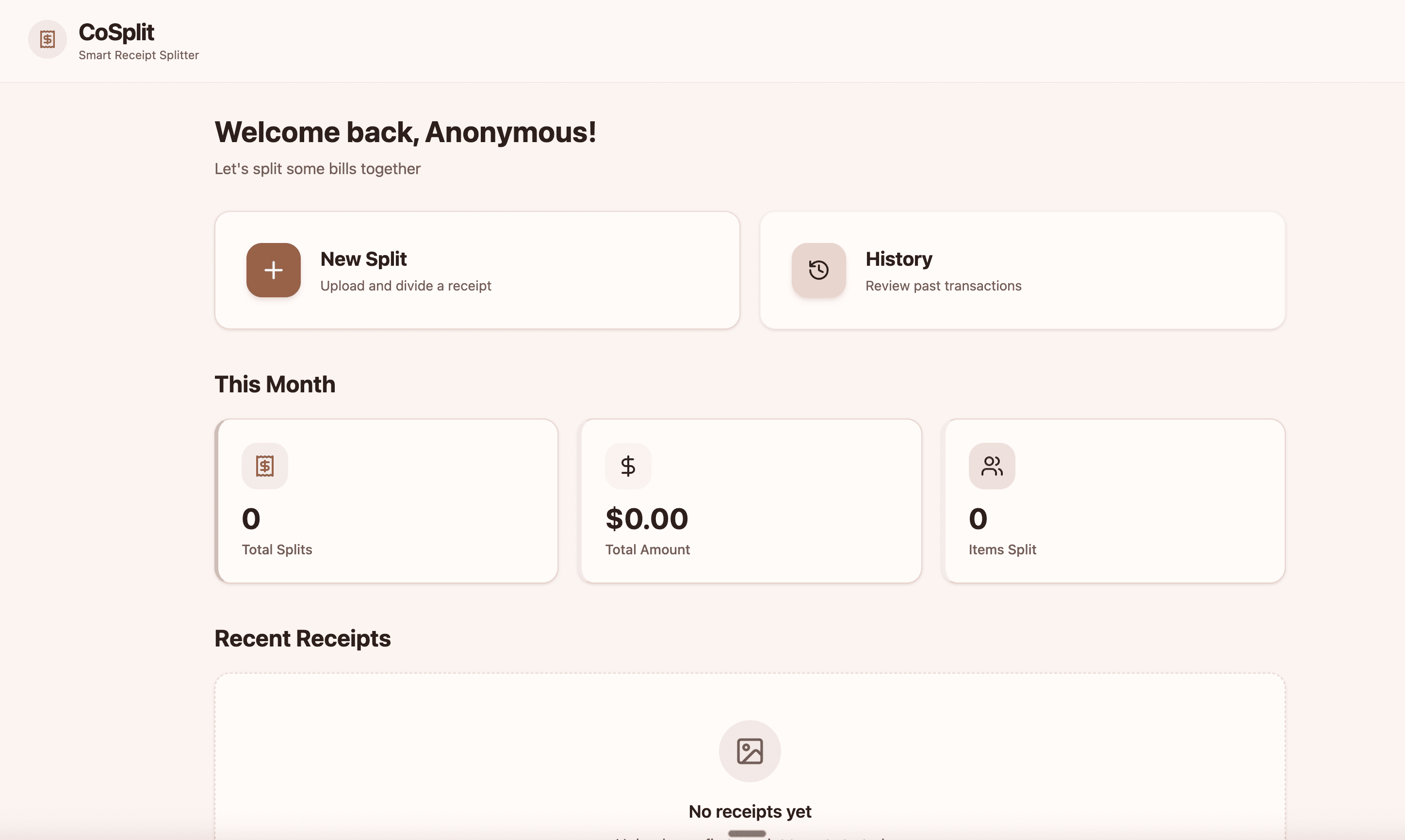 CoSplit - Your Smart Receipt Splitter